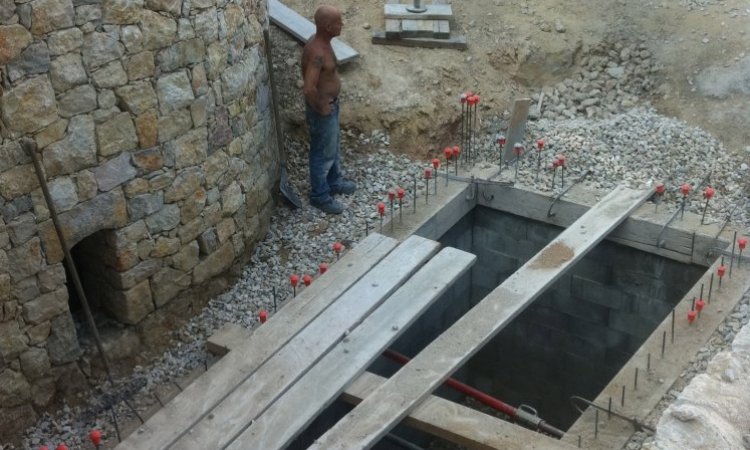 Construction d'un bac de rétention des eaux pluviales